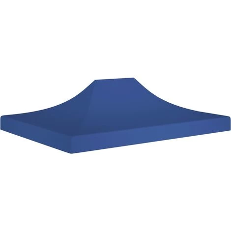 Hommoo Toit De Tente De Reception 4x3 M Bleu 270 G/m² 3 Hommoo Toit De Tente De Reception 4x3 M Bleu 270 G/m²