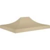 Hommoo Toit De Tente De Reception 4x3 M Beige 270 G/m²