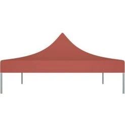 Hommoo Toit De Tente De Reception 4x3 M Terre Cuite 270 G/m² -Tente de réception Soldes 54149068 4