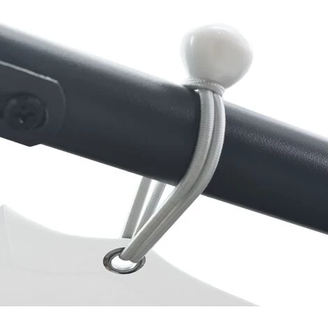 Hommoo Belvedere 3x3x2,6 M Blanc 180 G/m² 6 Hommoo Belvedere 3x3x2,6 M Blanc 180 G/m² – Image 4