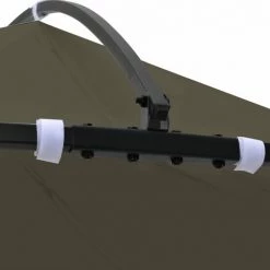 Hommoo Belvedere 300x290 Cm Taupe Rond -Tente de réception Soldes 54152107 5