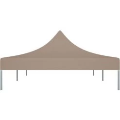 Hommoo Toit De Tente De Reception 6x3 M Taupe 270 G/m² -Tente de réception Soldes 54154346 4