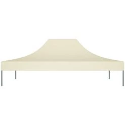 Hommoo Toit De Tente De Reception 4,5x3 M Creme 270 G/m² -Tente de réception Soldes 54154348 3