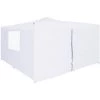 Hommoo Belvedere Pliable Avec 4 Parois 5x5 M Blanc -Tente de réception Soldes 54154720 1
