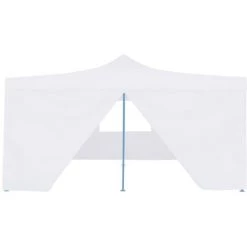 Hommoo Belvedere Pliable Avec 4 Parois 5x5 M Blanc -Tente de réception Soldes 54154720 3