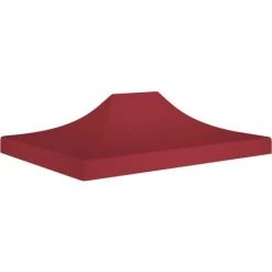 Hommoo Toit De Tente De Reception 4x3 M Bordeaux 270 G/m²