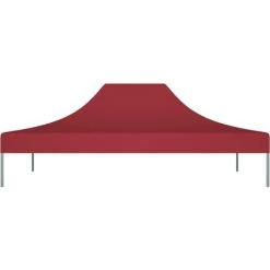Hommoo Toit De Tente De Reception 4x3 M Bordeaux 270 G/m² -Tente de réception Soldes 54167560 3