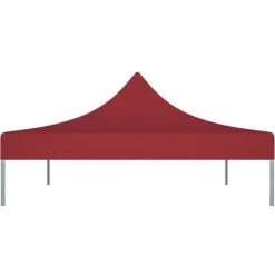 Hommoo Toit De Tente De Reception 4x3 M Bordeaux 270 G/m² -Tente de réception Soldes 54167560 4