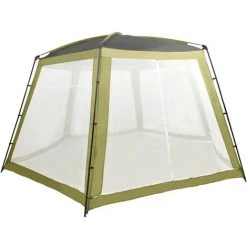 Hommoo Tente De Piscine Tissu 590x520x250 Cm Vert