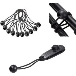 TINOR 10 Pèces Clips De Bâche Clips De Tente En Plastique Pinces à Bâche Tente Pince Auvents Pince Élastique Pour Bâche Ball Tarp Clips Pour Camping Bâches Caravane Toile D'Ombrage De Jardin Noir -Tente de réception Soldes 54497525 3