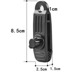 TINOR 10 Pèces Clips De Bâche Clips De Tente En Plastique Pinces à Bâche Tente Pince Auvents Pince Élastique Pour Bâche Ball Tarp Clips Pour Camping Bâches Caravane Toile D'Ombrage De Jardin Noir -Tente de réception Soldes 54497525 5