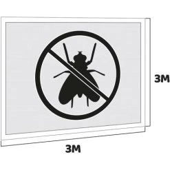 FRANKYSTAR Jeu De 4 Moustiquaires Pour Gazebo De Jardin 3x3 M Jeu De 4 Moustiquaires Avec Velcro. 300X300X200H CM Bleu -Tente de réception Soldes 54593362 3