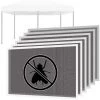 FRANKYSTAR Jeu De 6 Moustiquaires Pour Gazebo De Jardin 3x6 M Jeu De 6 Moustiquaires Avec Velcro. 300X300X200H CM Vert