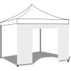 FRANKYSTAR Couverture De Porte Pour Gazebo De Jardin. Toile De Remplacement En PVC Avec Velcro. Couleur Blanc 300X200H Cm -Tente de réception Soldes 54593375 1