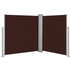 Topdeal Auvent Latéral Rétractable Marron 140 X 600 Cm FF48457_FR