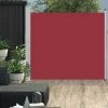 Topdeal Auvent Latéral Rétractable De Patio 170x300 Cm Rouge FF48367_FR -Tente de réception Soldes 54643644 1