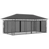 Topdeal Belvédère Avec Moustiquaire 6x3x2,73 M Anthracite FF47974_FR -Tente de réception Soldes 54643793 1