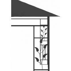 Topdeal Belvédère Avec Moustiquaire 6x3x2,73 M Anthracite FF47974_FR -Tente de réception Soldes 54643793 5