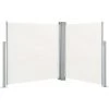 Topdeal Auvent Latéral Rétractable Crème 140 X 600 Cm FF48455_FR