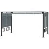 Outsunny Pergola Rétractable 3,9L X 2,9l X 2,2H M Structure Alu. Acier époxy Noir Double Toile Polyester Haute Densité Gris -Tente de réception Soldes 54817253 1