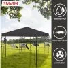 TolleTour Toit De Remplacement Toits De Pavillon Et Parties Latérales Toit De Tente 3x3M Avec Cheminée Bache De Remplacement Toit De Pavillon Bache De Toit - Anthracite 2 TolleTour Toit De Remplacement Toits De Pavillon Et Parties Latérales Toit De Tente 3x3M Avec Cheminée Bache De Remplacement Toit De Pavillon Bache De Toit - Anthracite -Tente de réception Soldes 54953585 1