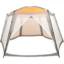 TALKEACH 660x580x250 Cm Tente De Piscine Tissu Gris -Tente de réception Soldes 55071575 2