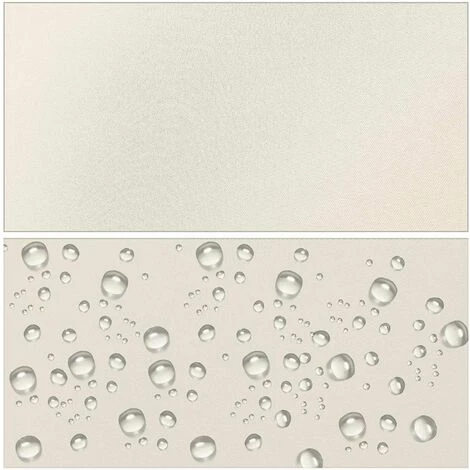 Homfa Store Vertical Store De Balcon Protection Solaire Avec Manivelle Et Cassette De Store, Résistant Aux UV, Brise-vent Et Brise-vue, En Métal Et Polyester, Blanc Crème 7 Homfa Store Vertical Store De Balcon Protection Solaire Avec Manivelle Et Cassette De Store, Résistant Aux UV, Brise-vent Et Brise-vue, En Métal Et Polyester, Blanc Crème - Image 5