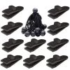 SUPERMARKET 10 Sets Clip De Bâche Tente Pince Bâche Auvents Clip Auvents Pince Tendeur Corde Élastique Élastique Pour Bâche Ball Bungee Corde Pour Tentes, Couvertures, Auvents, Bannières, Navigation De Plaisance,Superma,noir -Tente de réception Soldes 55255912 1