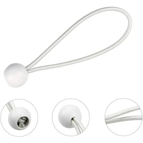 SUPERMARKET 50 Pcs Tendeur à Boule Élastique, Tendeur De Bâche Pour Pavillon, Camping, Tente Cordons, Rideaux Harnais D’Extension, 15cm,Superma 6 SUPERMARKET 50 Pcs Tendeur à Boule Élastique, Tendeur De Bâche Pour Pavillon, Camping, Tente Cordons, Rideaux Harnais D’Extension, 15cm,Superma - Image 4
