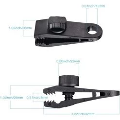 SUPERMARKET 10Pcs Clips De Bâche Renforcés Coupe-Vent, Clip De Tente En Plastique De Camping, Pince à Bâche, Pince Pour Tente, Accessoires De Tente D'Extérieur Pour Tente Voiture, Bâche, Auvents, Camping,Superma,noir -Tente de réception Soldes 55255915 2