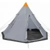 Topdeal Tente Pour 4 Personnes Gris FF93032_FR -Tente de réception Soldes 55276020 1