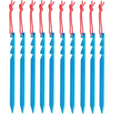 ENLENK Piquets De Tente 10 Pièces Sardines Camping Piquets De Fixation Léger Avec Sac De Rangement Pour Randonnée Voyage En Plein Air Activités Extérieur 3 ENLENK Piquets De Tente 10 Pièces Sardines Camping Piquets De Fixation Léger Avec Sac De Rangement Pour Randonnée Voyage En Plein Air Activités Extérieur