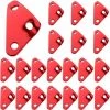 ENLENK Tendeur De Corde Camping, 20 Pieces 3 Trous Alliage D’Aluminium Ajusteur De Corde Tendeur D'Alliage Pour Tente Camping Bâche Randonnée, 45 X 25 X 2,3 Mm, (Rouge) -Tente de réception Soldes 55285031 1
