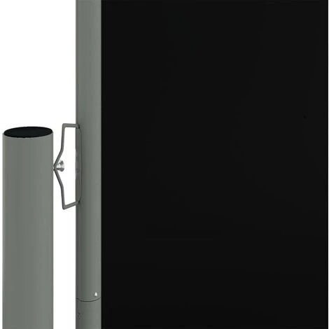 VidaXL Auvent Latéral Rétractable Noir 200x1200 Cm - Noir 5 VidaXL Auvent Latéral Rétractable Noir 200x1200 Cm - Noir - Image 3