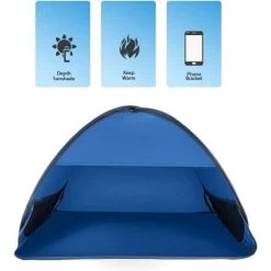 BEARSU Tente De Plage Pop Up - Petit Sun Shelters Instantané - Face Pop Up - Baldaquin - Anti-UV - Tente Automatique Pour Extérieur, Plage, Camping, Pêche, Randonnée 9 BEARSU Tente De Plage Pop Up - Petit Sun Shelters Instantané - Face Pop Up - Baldaquin - Anti-UV - Tente Automatique Pour Extérieur, Plage, Camping, Pêche, Randonnée -Tente de réception Soldes 55532718 3