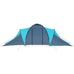 LITZEE Tente De Camping 6 Personnes Bleu Et Bleu Clair # -Tente de réception Soldes 55637754 4