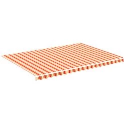 INLIFE Tissu De Remplacement Pour Auvent Jaune Et Orange 5x3,5 M -Tente de réception Soldes 55638396 2