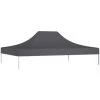 INLIFE Toit De Tente De Réception Toile De Rechange Pour Pavillon Tonnelle Tente 4x3 Mpolyester Haute Densité 270 G/m² Anthracite -Tente de réception Soldes 55638808 1