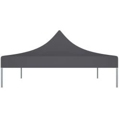 INLIFE Toit De Tente De Réception Toile De Rechange Pour Pavillon Tonnelle Tente 4x3 Mpolyester Haute Densité 270 G/m² Anthracite 10 INLIFE Toit De Tente De Réception Toile De Rechange Pour Pavillon Tonnelle Tente 4x3 Mpolyester Haute Densité 270 G/m² Anthracite -Tente de réception Soldes 55638808 4