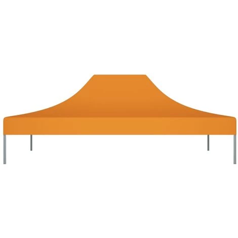 INLIFE Toit De Tente De Réception 4x3 M Orange 270 G/m² 5 INLIFE Toit De Tente De Réception 4x3 M Orange 270 G/m² – Image 3