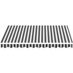 INLIFE Tissu De Remplacement Pour Auvent Anthracite Et Blanc 3x2,5 M -Tente de réception Soldes 55639025 4
