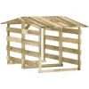 INLIFE Pergolas Avec Toits 2 Pcs 100x90x100 Cm Bois De Pin Imprégné