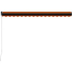 INLIFE Auvent Manuel Rétractable Avec LED 400x300 Cm Orange Et Marron 10 INLIFE Auvent Manuel Rétractable Avec LED 400x300 Cm Orange Et Marron -Tente de réception Soldes 55641790 4