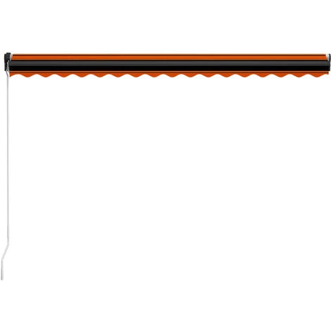 INLIFE Auvent Manuel Rétractable Avec LED 400x300 Cm Orange Et Marron 6 INLIFE Auvent Manuel Rétractable Avec LED 400x300 Cm Orange Et Marron - Image 4