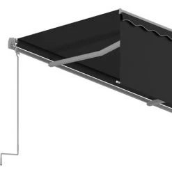 INLIFE Auvent Rétractable Automatique Avec Store 3,5x2,5 M Anthracite -Tente de réception Soldes 55641903 5