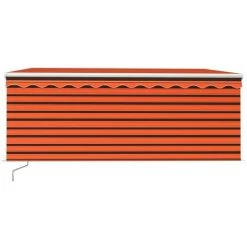INLIFE Auvent Rétractable Manuel Avec Store 3x2,5 M Orange Et Marron 10 INLIFE Auvent Rétractable Manuel Avec Store 3x2,5 M Orange Et Marron -Tente de réception Soldes 55641973 4