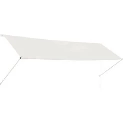 INLIFE Auvent Rétractable 400x150 Cm Crème -Tente de réception Soldes 55642240 2