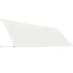 INLIFE Auvent Rétractable 400x150 Cm Crème -Tente de réception Soldes 55642240 4