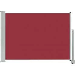 INLIFE Auvent Latéral Rétractable De Patio 80x300 Cm Rouge -Tente de réception Soldes 55642259 2
