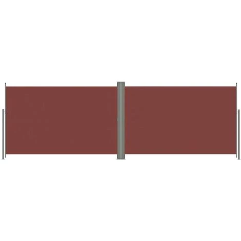 INLIFE Auvent Latéral Rétractable Marron 220x600 Cm 4 INLIFE Auvent Latéral Rétractable Marron 220x600 Cm - Image 2